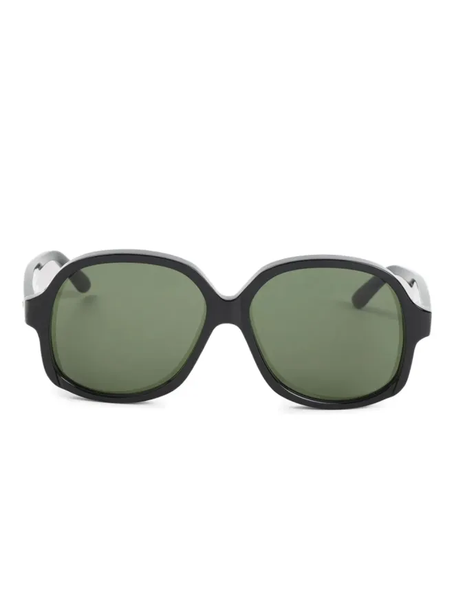 VALENTINO GARAVANI EYEWEAR VALENTINO GARAVANI EYEWEAR オクタゴナルフレーム サングラス ブラックの商品画像