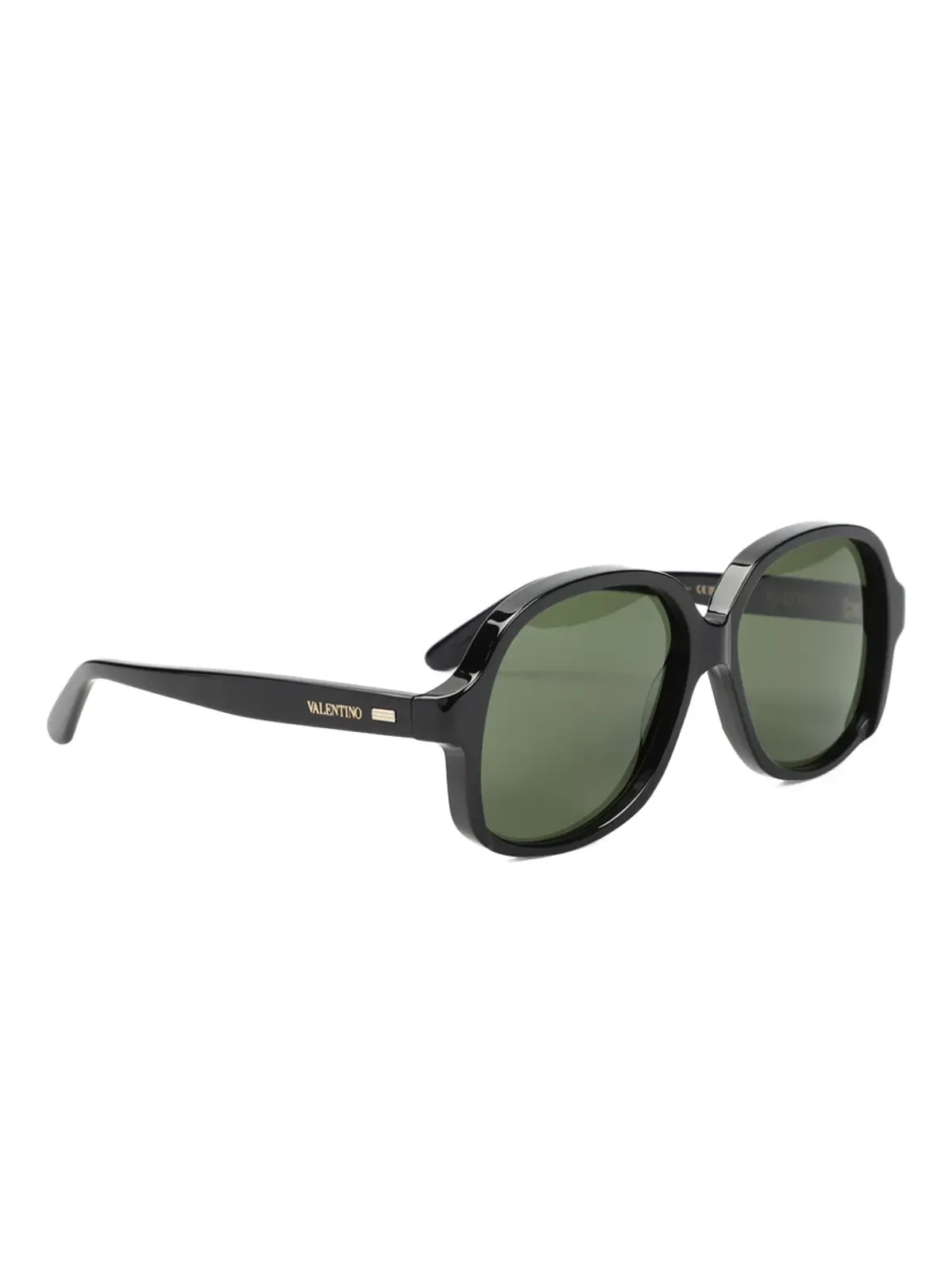 VALENTINO GARAVANI EYEWEAR オクタゴナルフレーム サングラス ブラック - 画像2