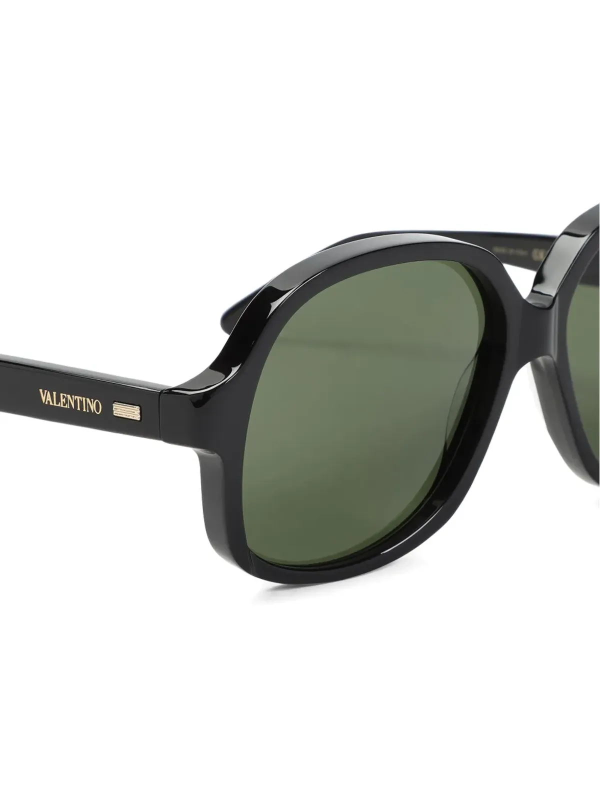 VALENTINO GARAVANI EYEWEAR オクタゴナルフレーム サングラス ブラック - 画像3