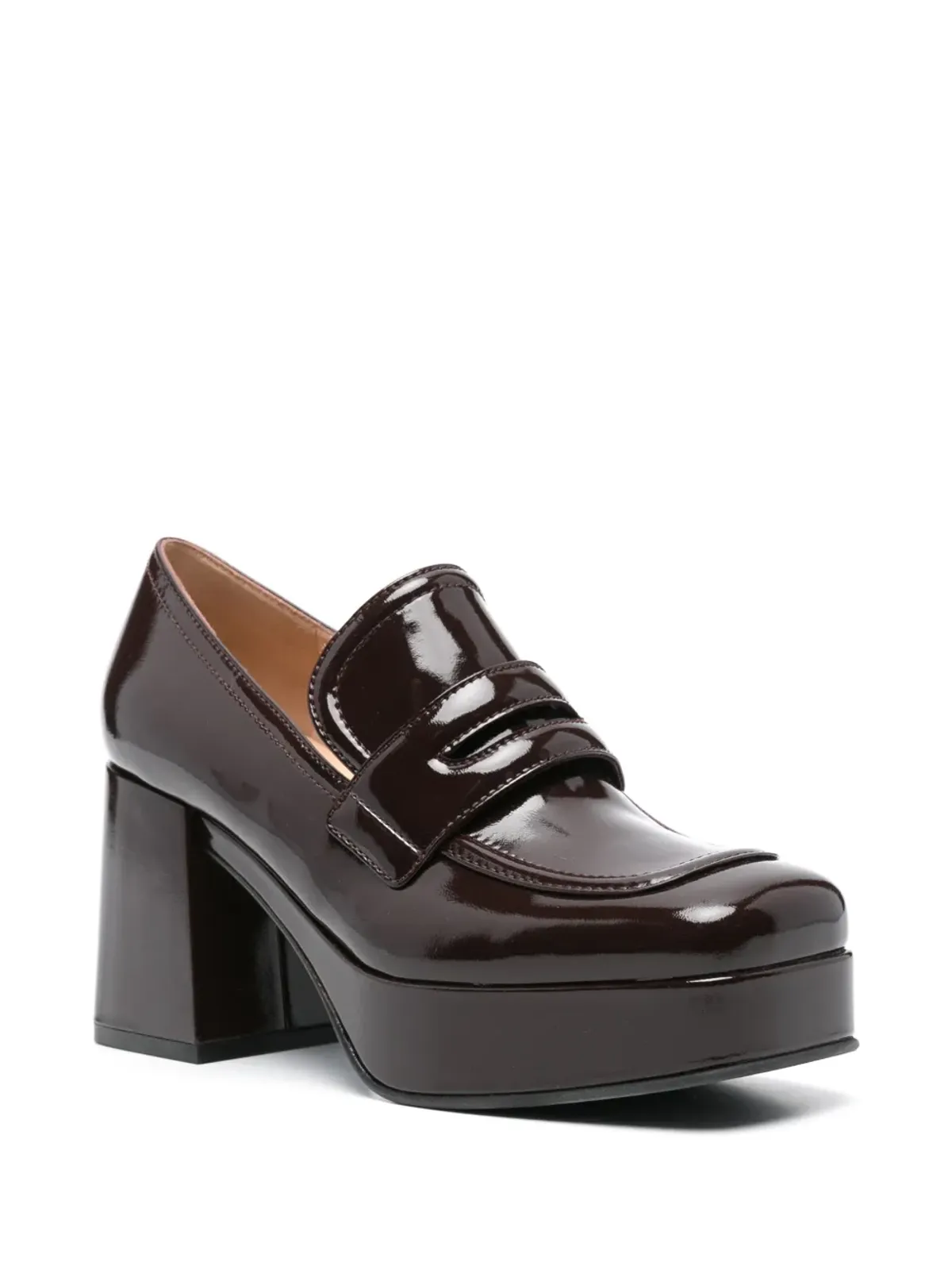 Gianvito Rossi ルーアンパンプス 85mm ブラウン - 画像2