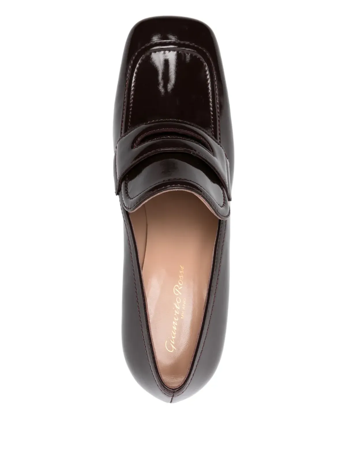 Gianvito Rossi ルーアンパンプス 85mm ブラウン - 画像4