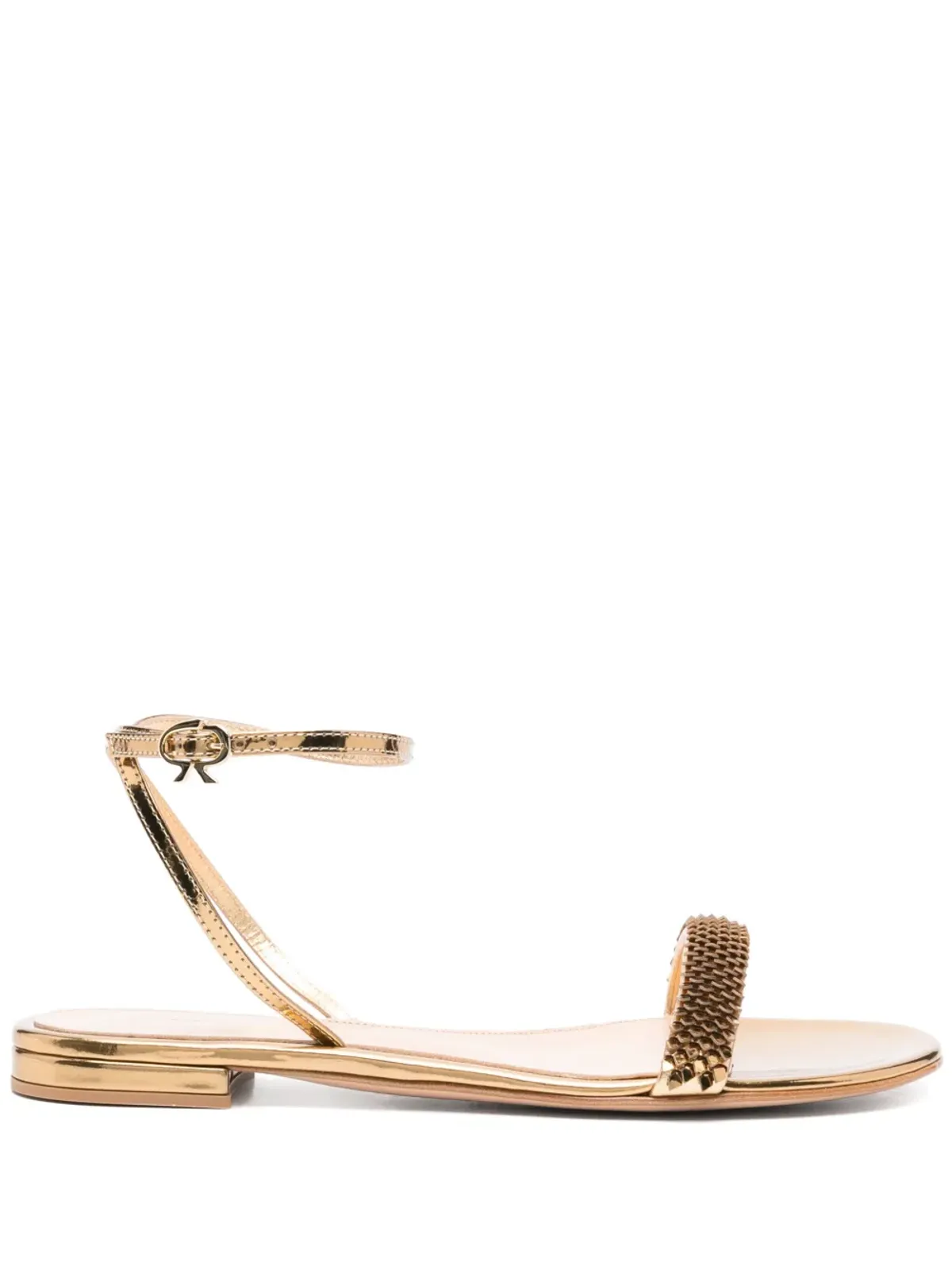 Gianvito Rossi スパンコール装飾サンダル - ゴールド - 画像1