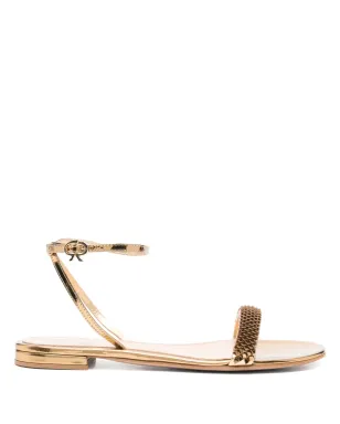 Gianvito Rossi スパンコール装飾サンダル - ゴールド - サムネイル1