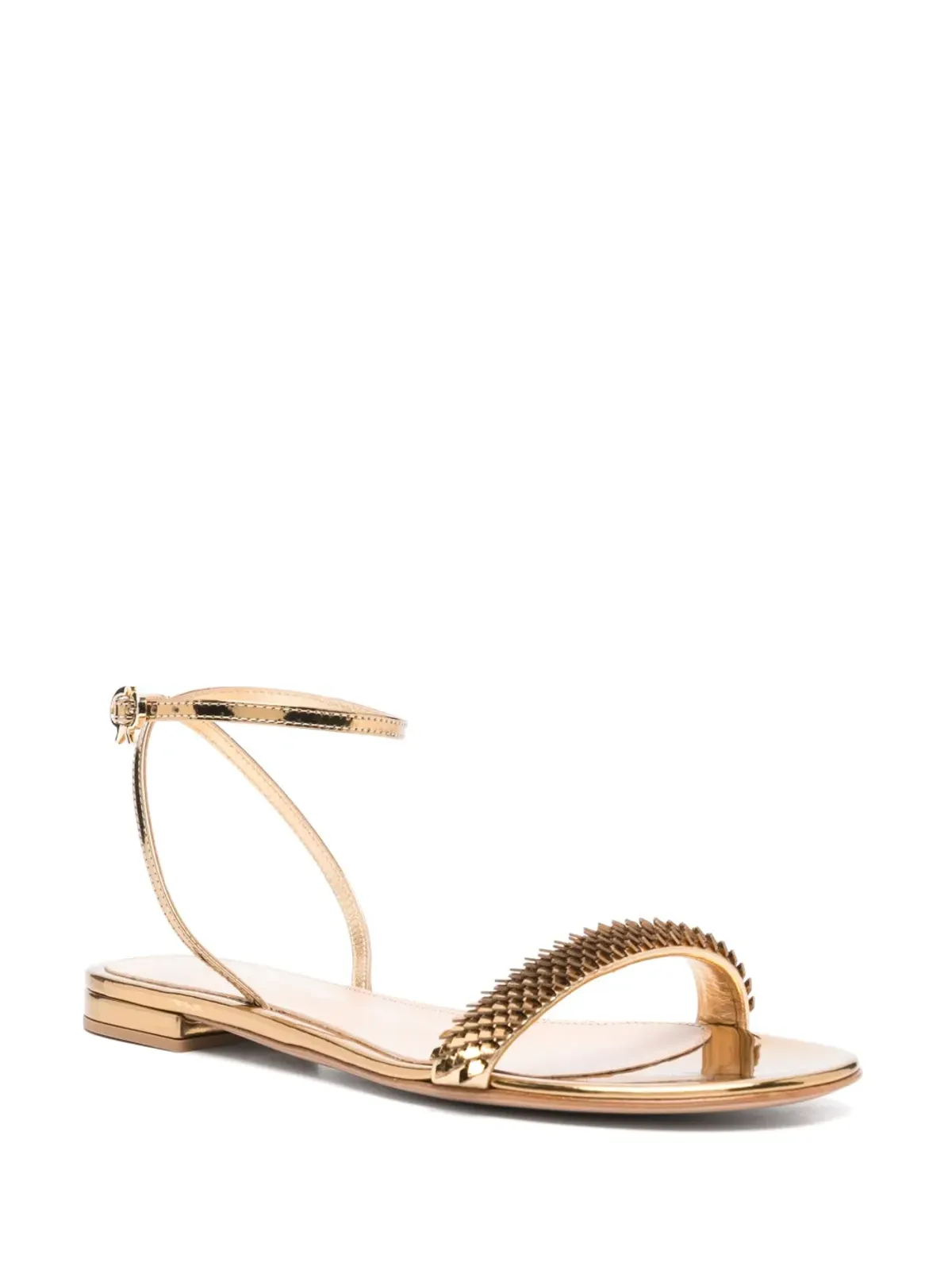 Gianvito Rossi スパンコール装飾サンダル - ゴールド - 画像2