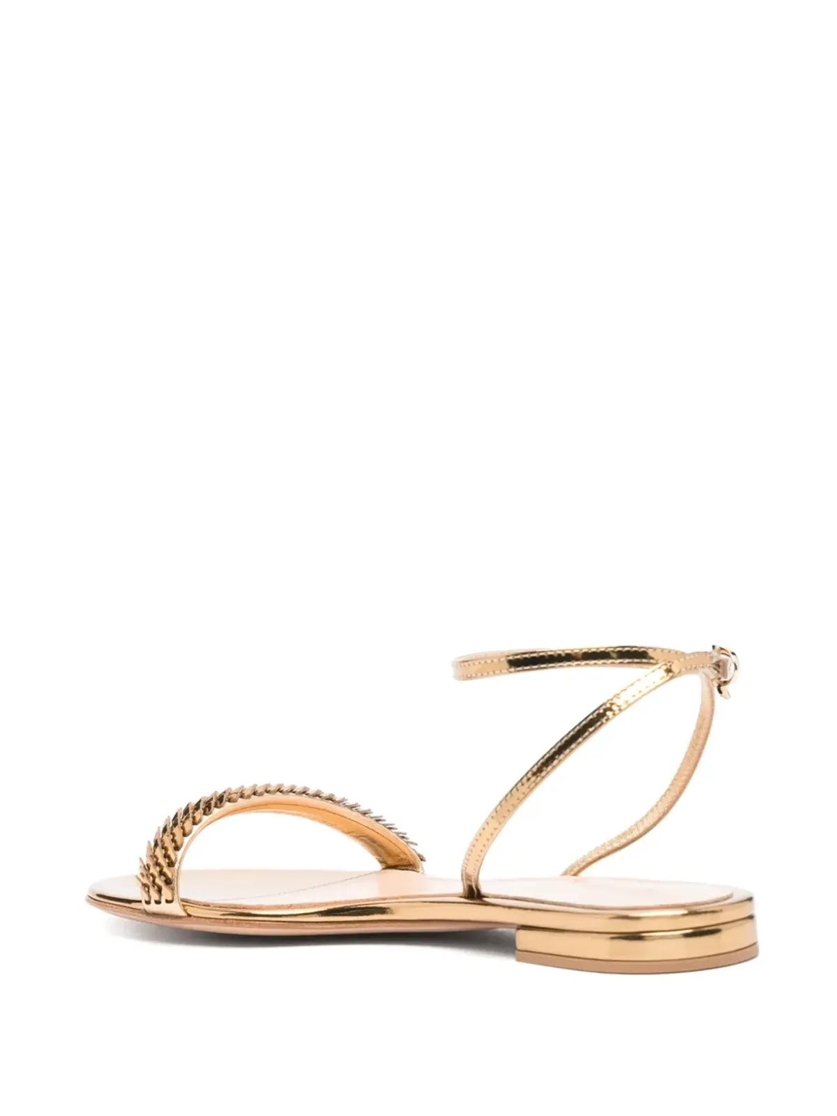 Gianvito Rossi スパンコール装飾サンダル - ゴールド - 画像3