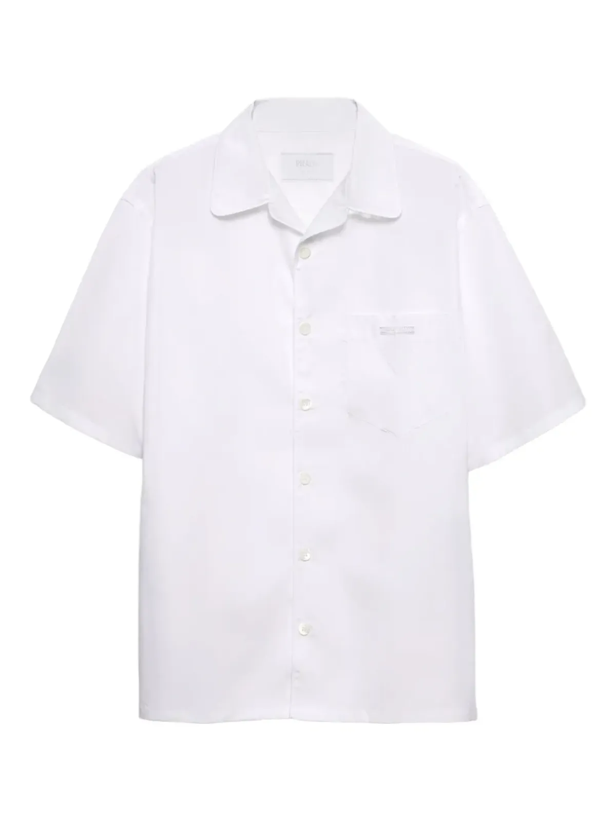 Prada 胸ポケット付きボタンシャツ - White - 画像1