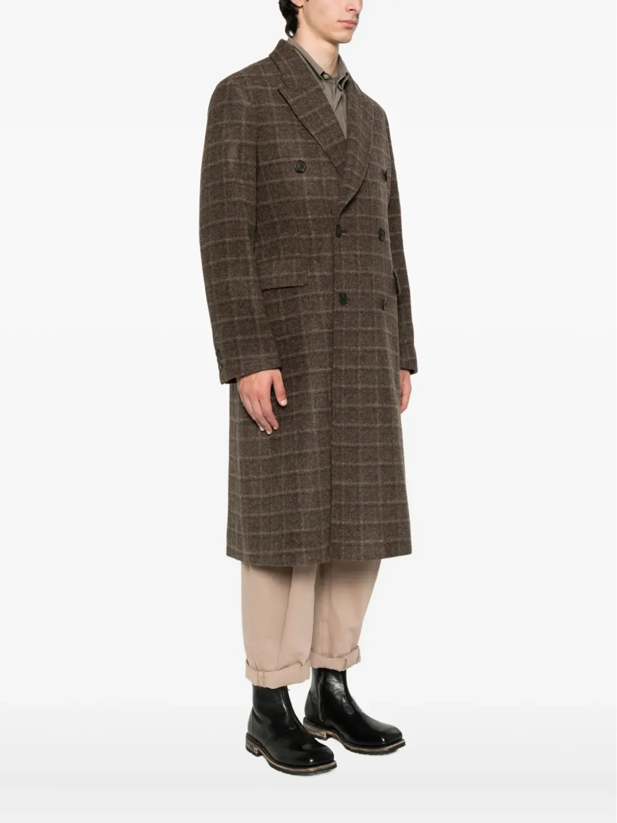 OUR LEGACY チェック柄 ダブルブレストコート - 画像3