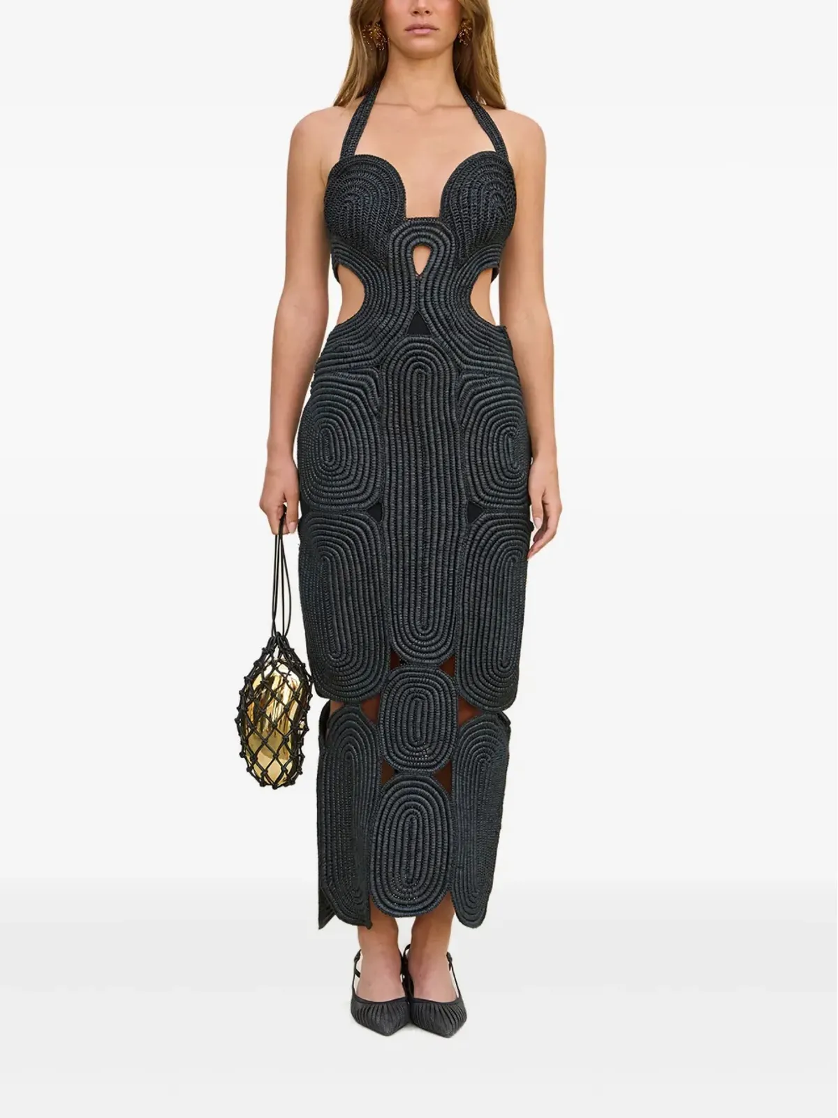 Cult Gaia Leila crochet dress - Black - 画像1