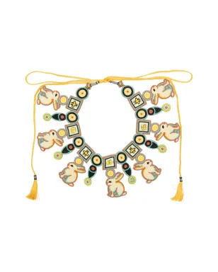 Gucci ビンテージ 2020年代 ウサギモチーフビーズネックレス - ゴールド - サムネイル1