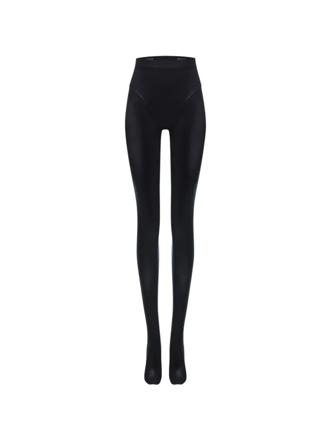 ANNAFOXY ANNAFOXY パネルデザインタイツ - ブラックの商品画像