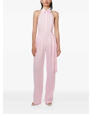 ANNAFOXY ホルターネックデザインジャンプスーツ ピンク - サムネイル2