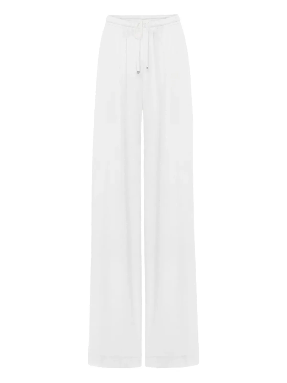 ANNAFOXY high-waisted palazzo trousers - White - 画像1