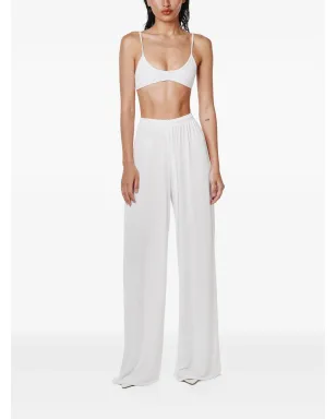 ANNAFOXY high-waisted palazzo trousers - White - サムネイル2