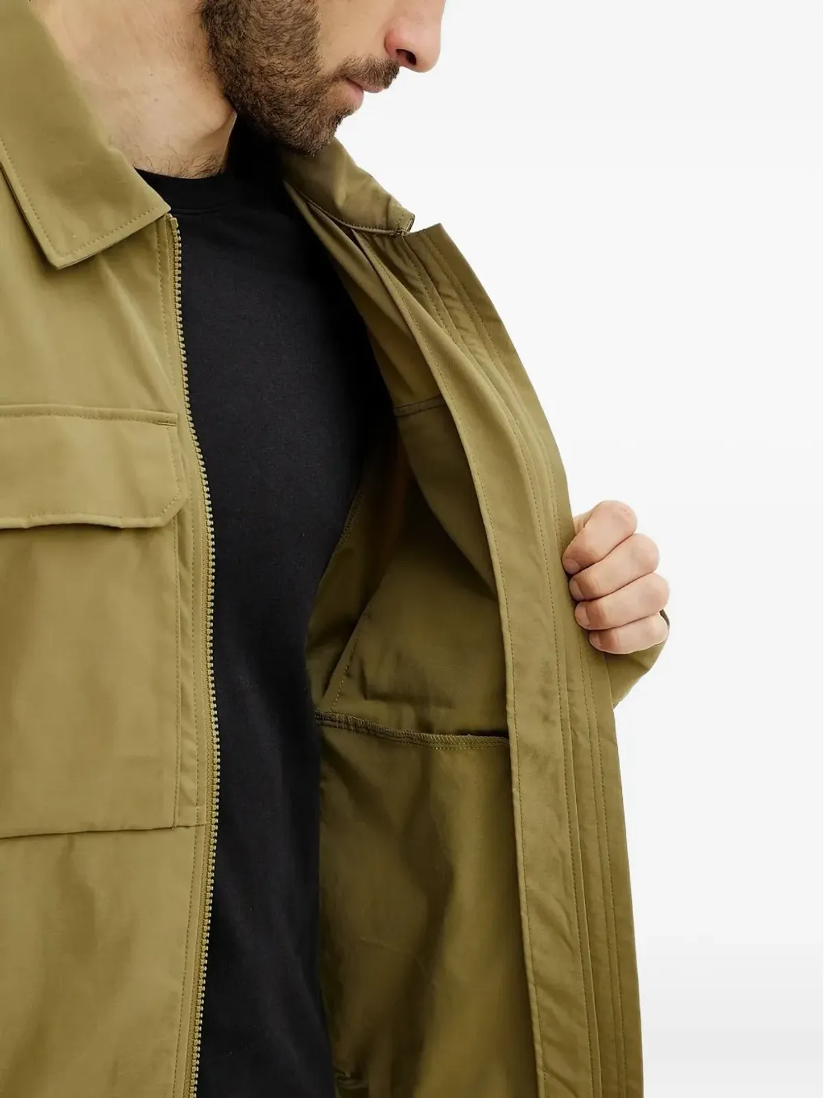 Helly Hansen 刺繍ロゴ ジップフロントジャケット - 画像5