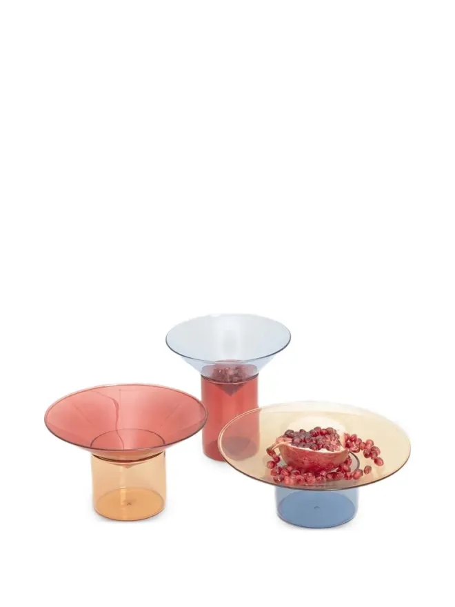 Tre Product Tre Product ファネル型ボウル（セット3個）- マルチカラーの商品画像