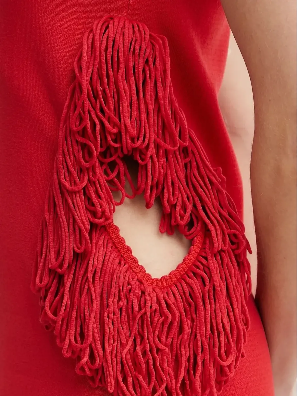 SIMONA CORSELLINI フリンジ付きミニドレス - 画像4