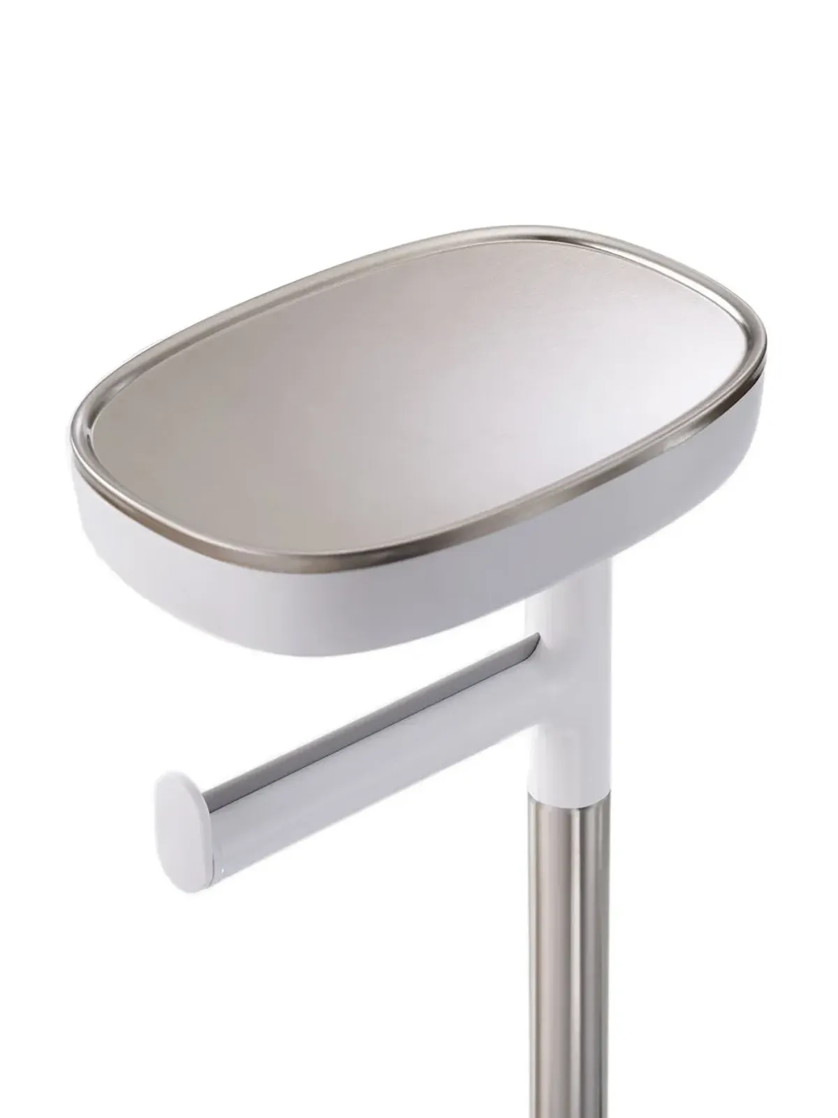 Joseph Joseph ステンレス棚付きトイレットペーパー用ホルダー - グレー - 画像2