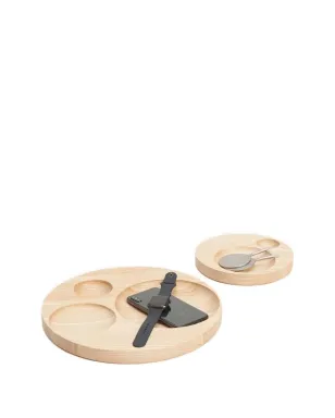 Tre Product circular-cutout wooden tray - Neutrals - サムネイル1