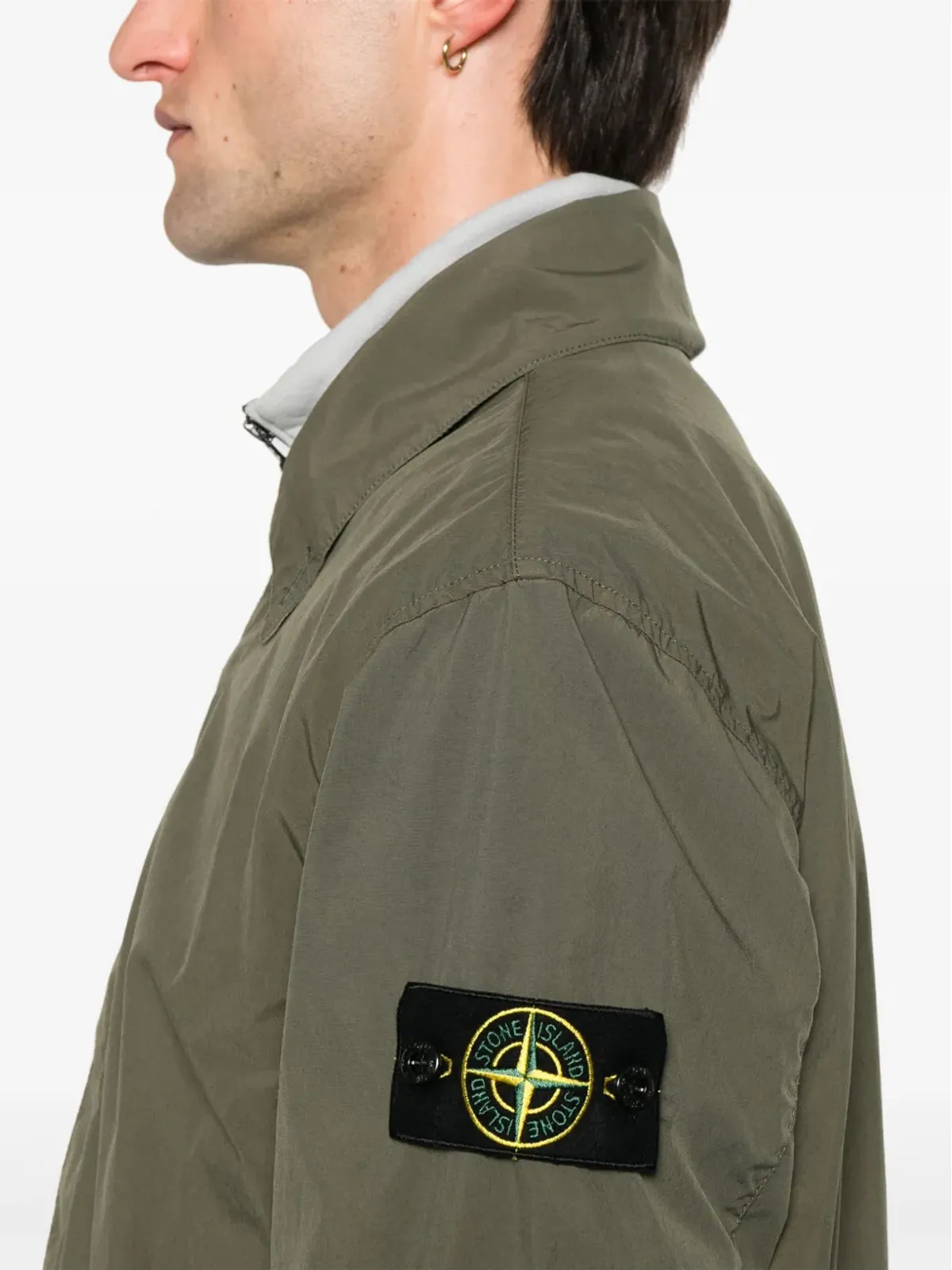 Stone Island コンパスモチーフ ジャケット グリーン - 画像5