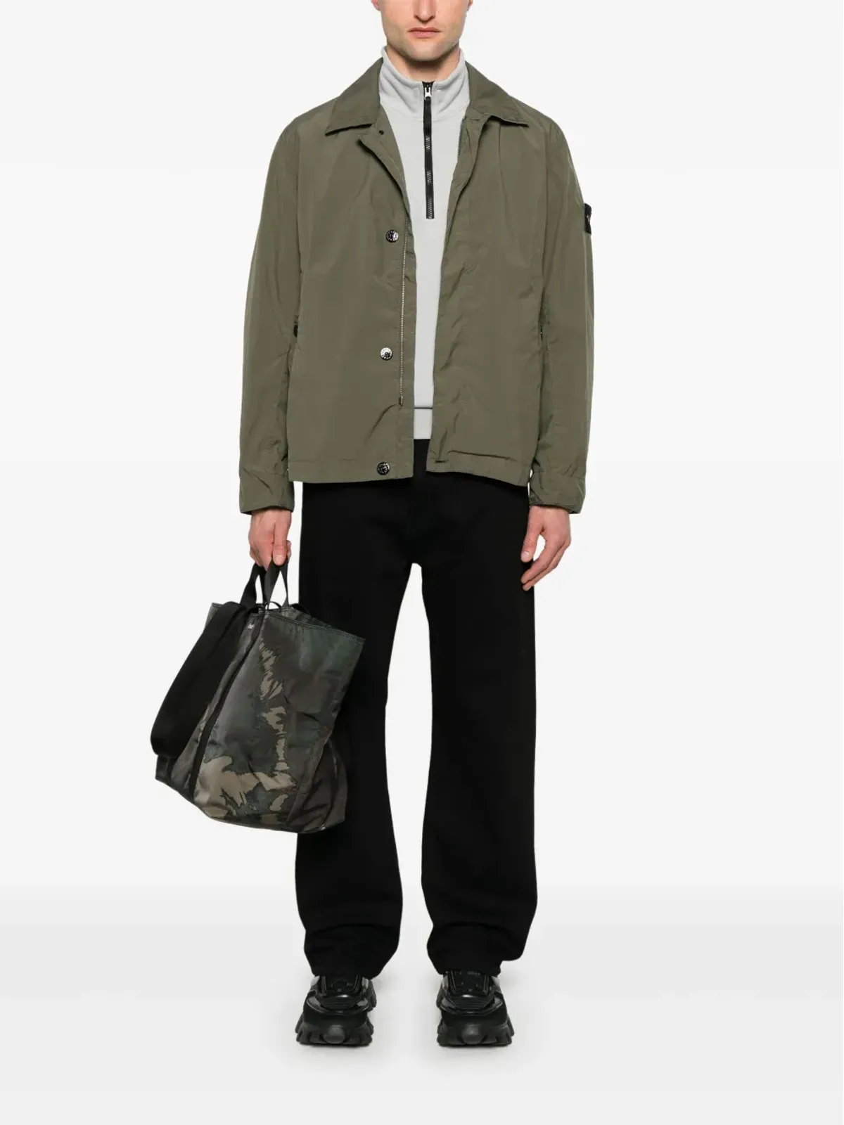 Stone Island コンパスモチーフ ジャケット グリーン - 画像2