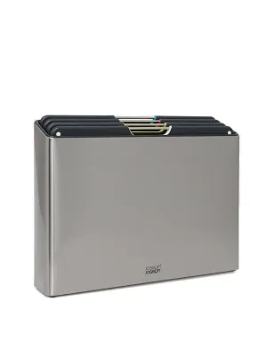 Joseph Joseph Folio™ ステンレス製まな板ケース（4点セット） - シルバー - サムネイル1