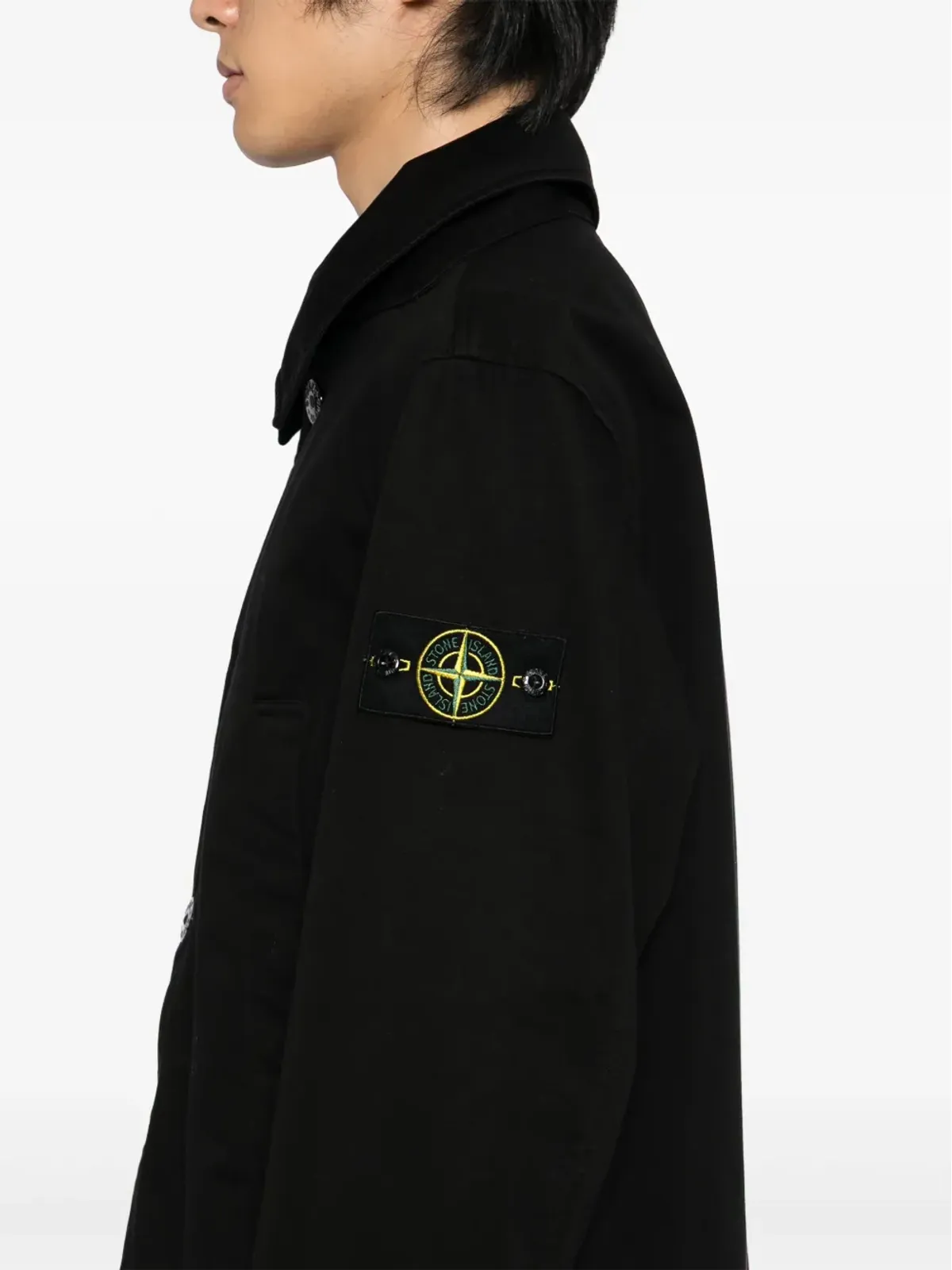 Stone Island コットン トレンチコート - 画像5