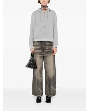 Ground Zero グレーのヒゲ加工ジーンズ - サムネイル3