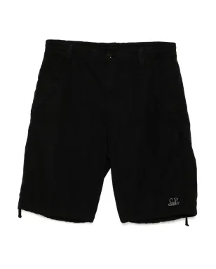 C.P. Company コットンリップストップ ショーツ - ブラック - サムネイル1
