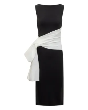 CHIARA BONI La Petite Robe タイファスニング ミディドレス - ブラック - サムネイル1