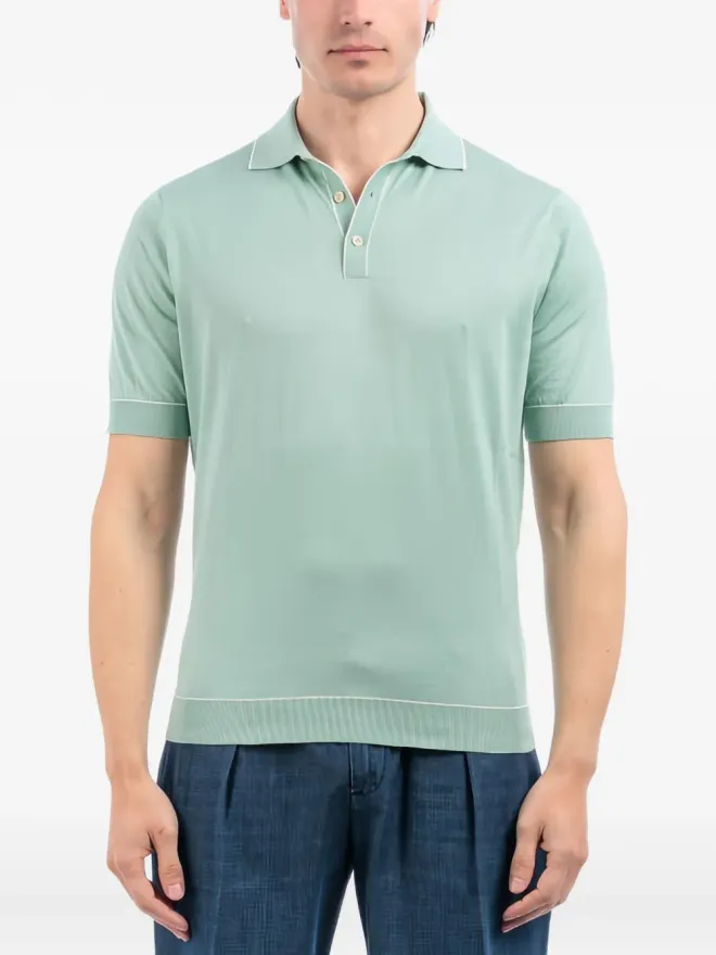 Filippo De Laurentiis Filippo De Laurentiis パイプドポロシャツの商品画像