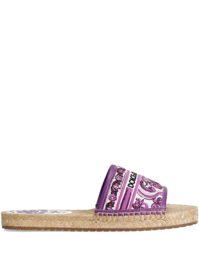 Dolce & Gabbana Dolce & Gabbana Maiolica-print espadrillesの商品画像