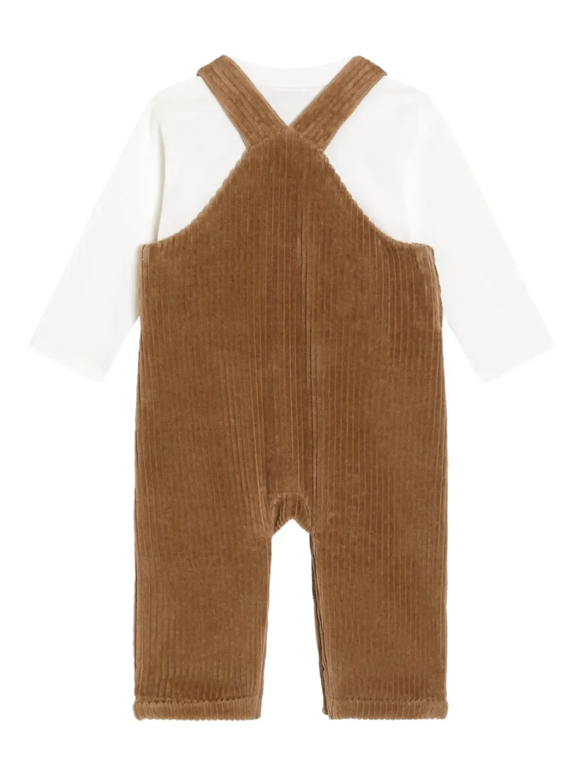 Dolce & Gabbana Kids コーデュロイ サロペット セット - ブラウン - 画像2