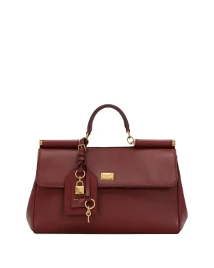 Dolce & Gabbana My Sicily レザー トートバッグ レッド - サムネイル1