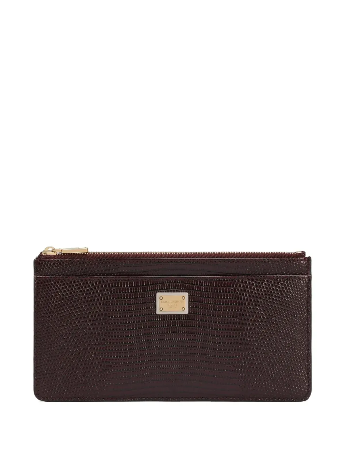 Dolce & Gabbana ジップトップ レザー カードホルダー - 画像1