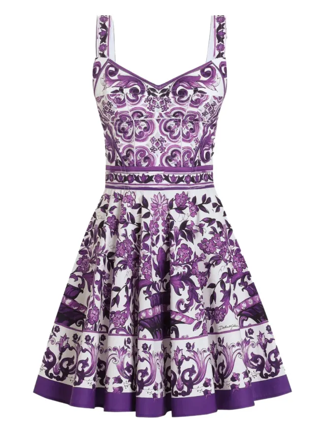 Dolce & Gabbana Dolce & Gabbana ミニ Majolicaプリント ドレスの商品画像