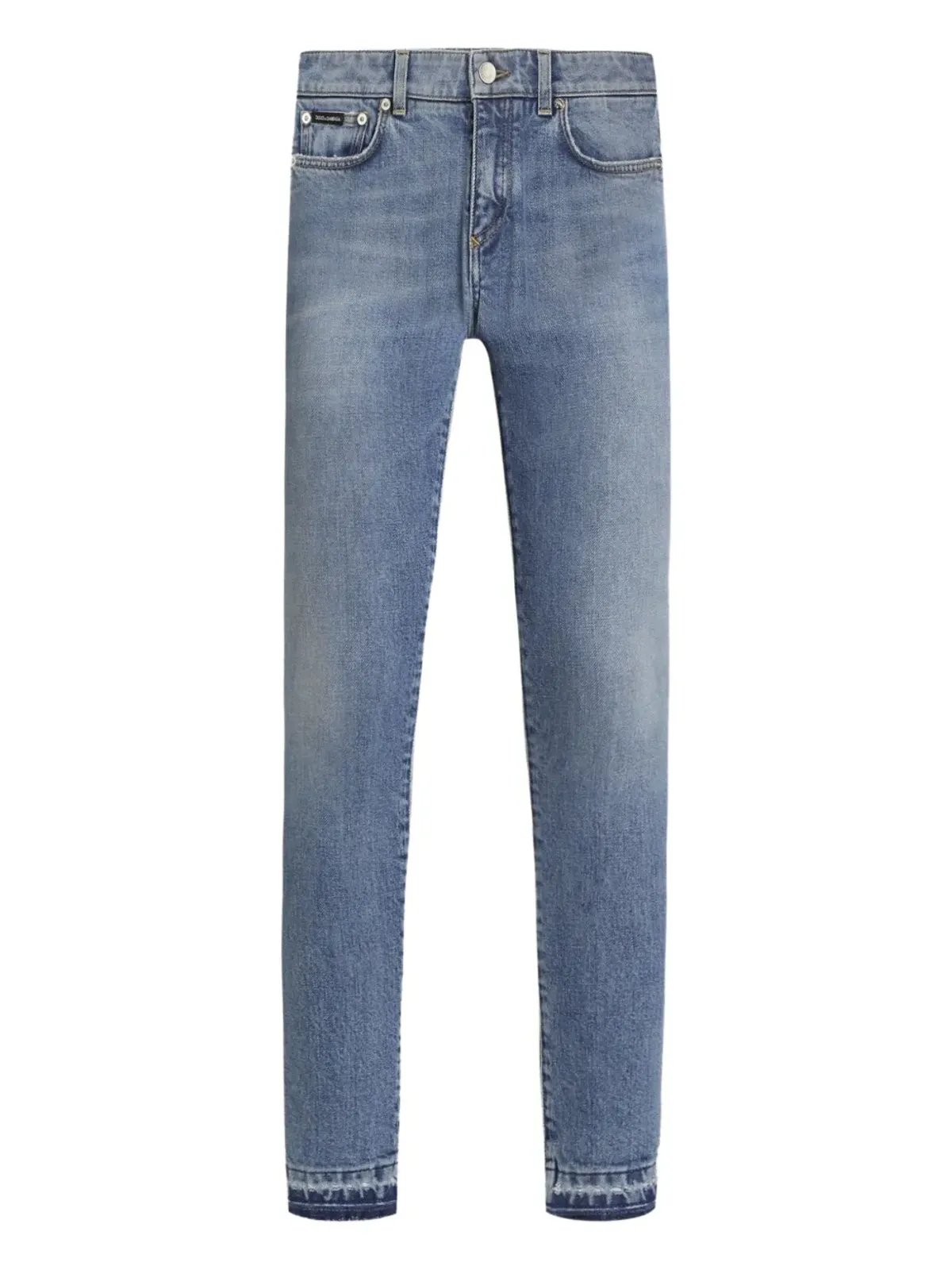 Dolce & Gabbana フレイドヘムジーンズ - Blue - 画像1