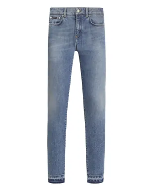 Dolce & Gabbana フレイドヘムジーンズ - Blue - サムネイル1