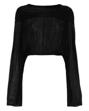Rick Owens クロップドフード付きブラウス - サムネイル1