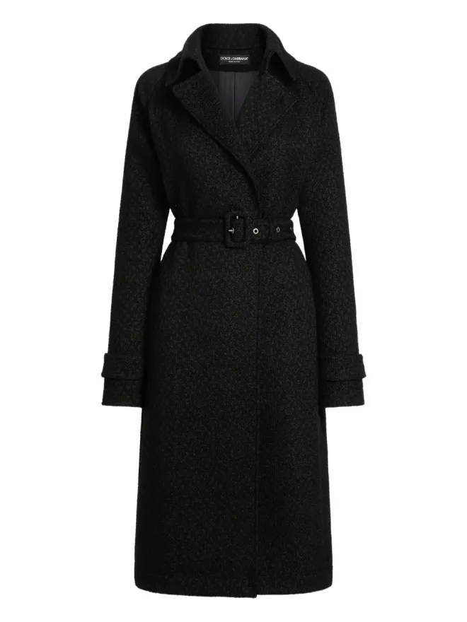 Dolce & Gabbana Dolce & Gabbana DNAツイードトレンチコート ブラックの商品画像