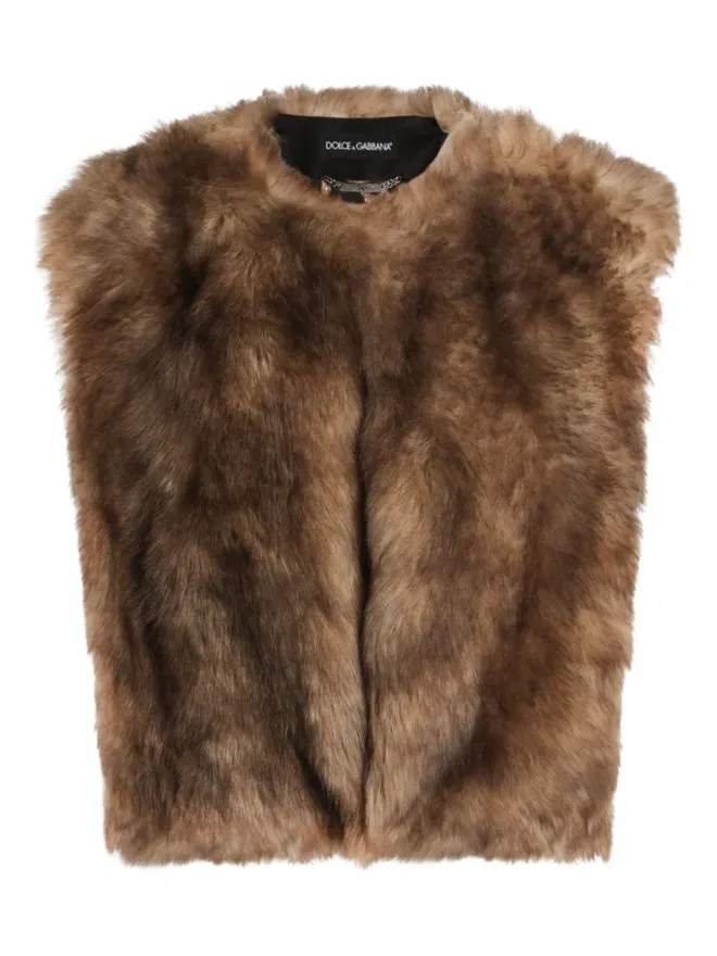 Dolce & Gabbana Dolce & Gabbana ファー付きジレの商品画像