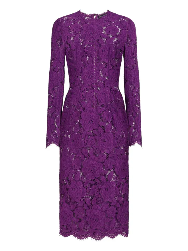 Dolce & Gabbana Dolce & Gabbana ミディ コルドネット レースドレスの商品画像