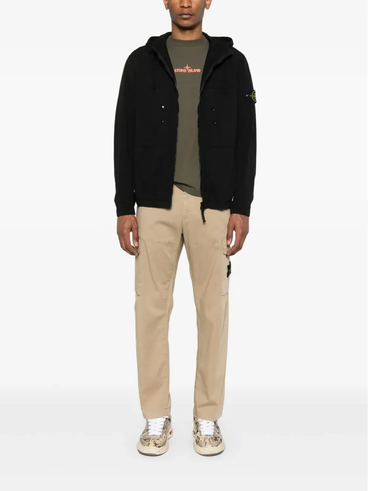Stone Island ロゴエンボス Tシャツ - グリーン - 画像2