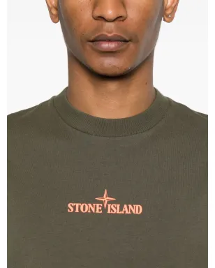 Stone Island ロゴエンボス Tシャツ - グリーン - サムネイル4