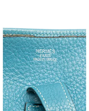 Hermès ビンテージ 2005年製 Clemence Evelyne II GM クロスボディバッグ - ブルー - サムネイル5