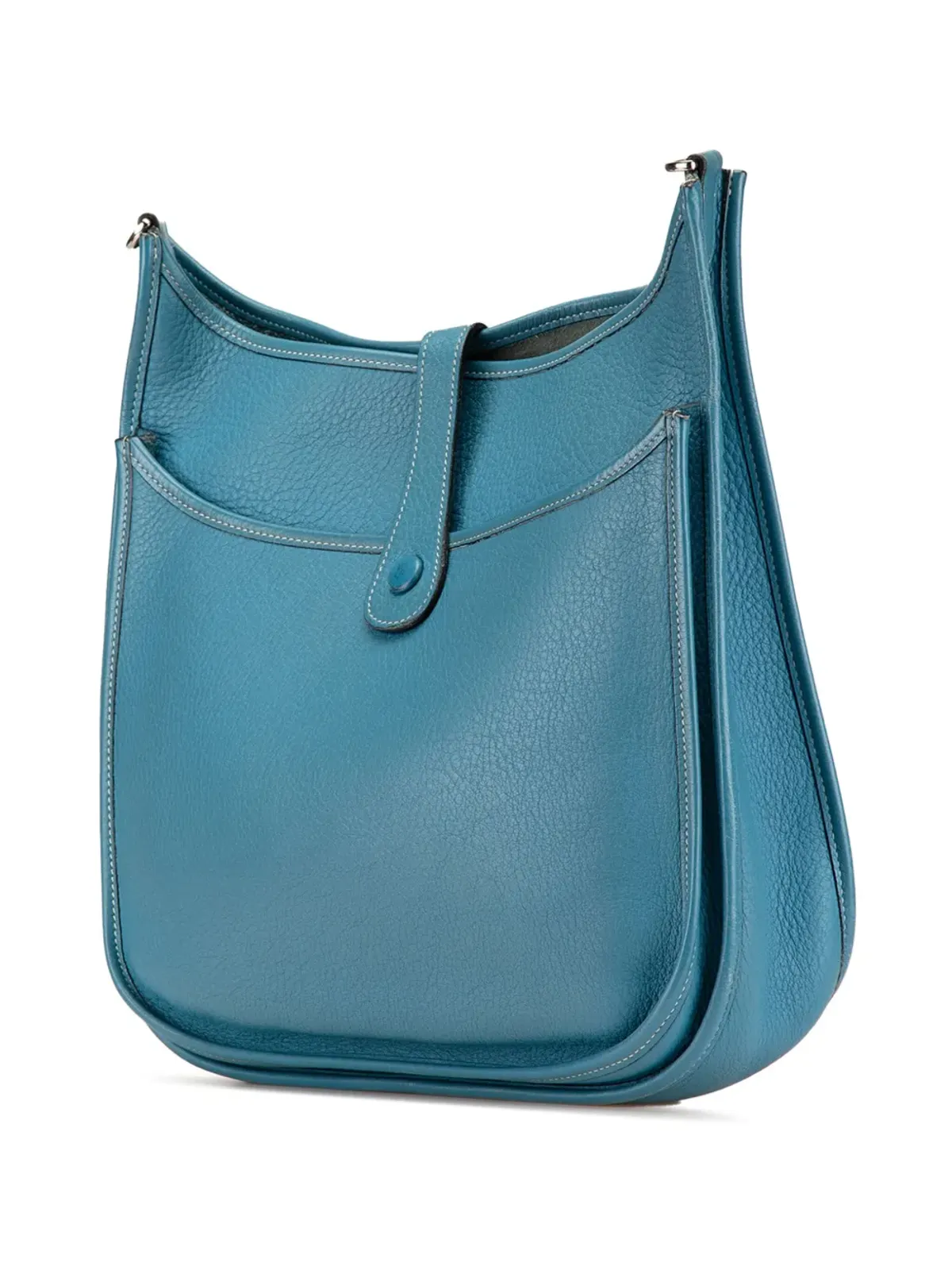 Hermès ビンテージ 2005年製 Clemence Evelyne II GM クロスボディバッグ - ブルー - 画像2