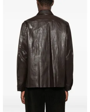 OUR LEGACY レザーオーバーシャツ - サムネイル4