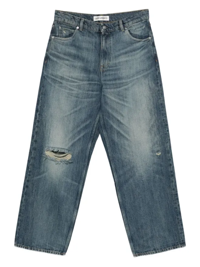 Our Legacy OUR LEGACY ヴァストカット distressed ジーンズ ブルーの商品画像