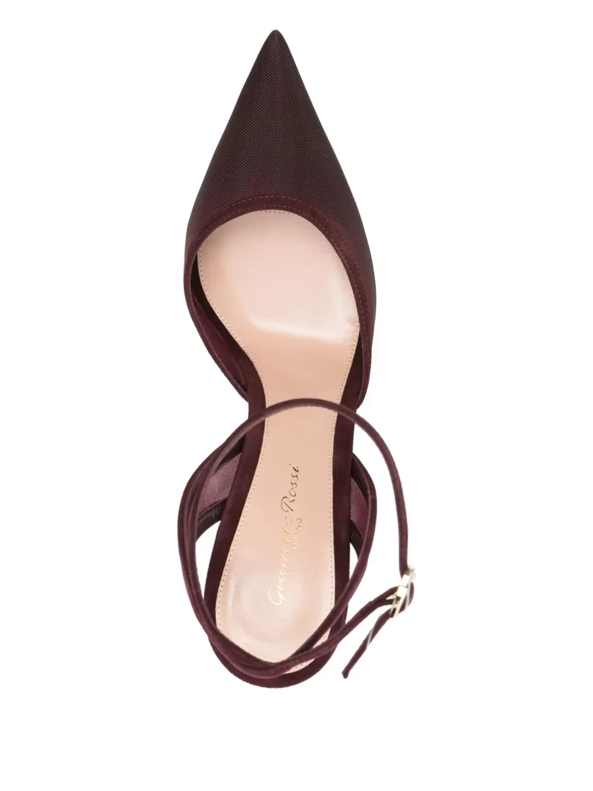 Gianvito Rossi 100mmスエードヒールパンプス - レッド - 画像4