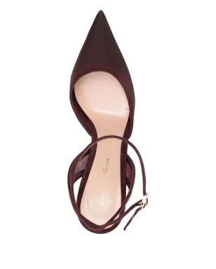 Gianvito Rossi 100mmスエードヒールパンプス - レッド - サムネイル4