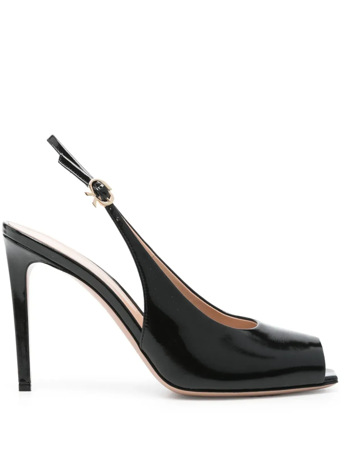 Gianvito Rossi レザーサンダル - ブラック - 画像1